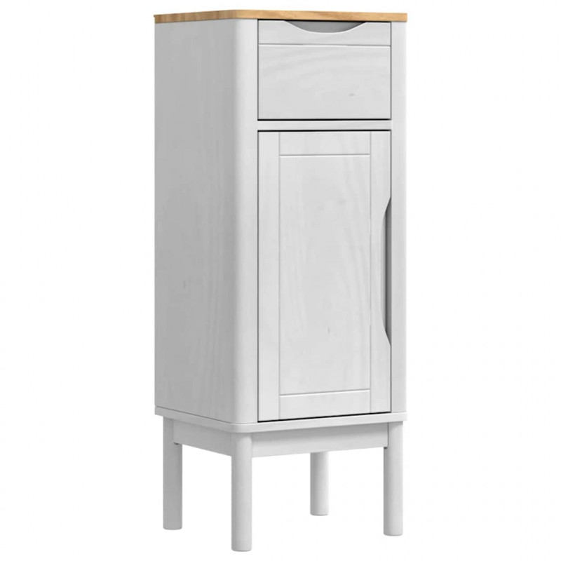 Zestaw mebli łazienkowych FLORO 3 pcs Biały Lite drewno sosnowe