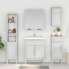 Zestaw mebli łazienkowych FLORO 4 pcs Biały Lite drewno sosnowe