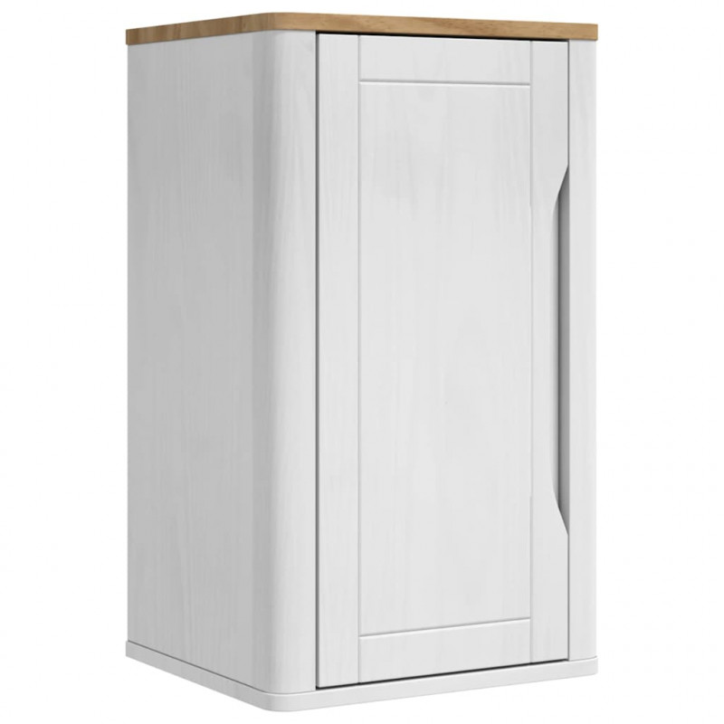 Zestaw mebli łazienkowych FLORO 4 pcs Biały Lite drewno sosnowe