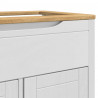 Zestaw mebli łazienkowych FLORO 4 pcs Biały Lite drewno sosnowe