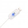 LED Renifery 5 pcs złoty tkanina