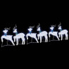 LED Renifery 6 pcs Biały tkanina