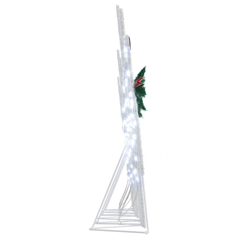 LED Renifery 6 pcs Biały tkanina