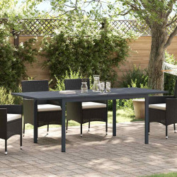 Stół do kolacji na zewnątrz 2 pcs Antracyt 210 x 90 x 73 cm