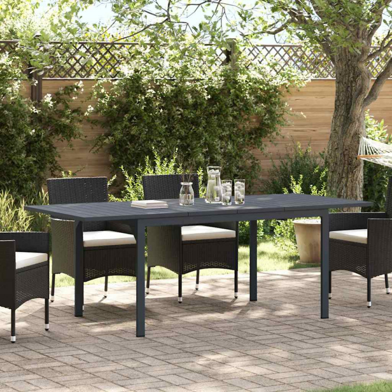 Stół do kolacji na zewnątrz 2 pcs Antracyt 210 x 90 x 73 cm