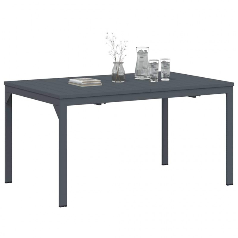 Stół do kolacji na zewnątrz 2 pcs Antracyt 210 x 90 x 73 cm