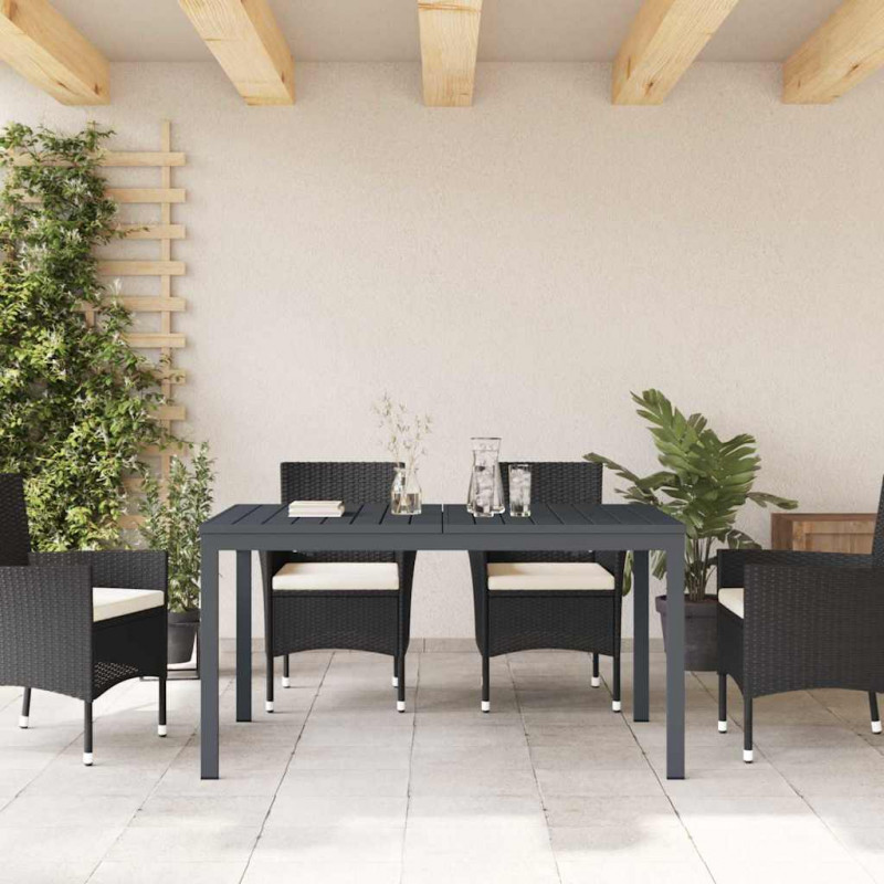 Stół do kolacji na zewnątrz 2 pcs Antracyt 210 x 90 x 73 cm