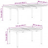 Stół do kolacji na zewnątrz 2 pcs Antracyt 210 x 90 x 73 cm
