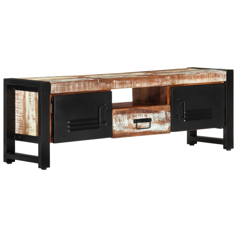 Szafka pod TV, 120 x 30 x 40 cm, lite drewno odzyskane