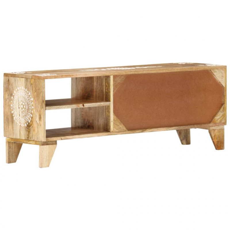 Szafka pod TV, 110x30x40 cm, lite drewno mango