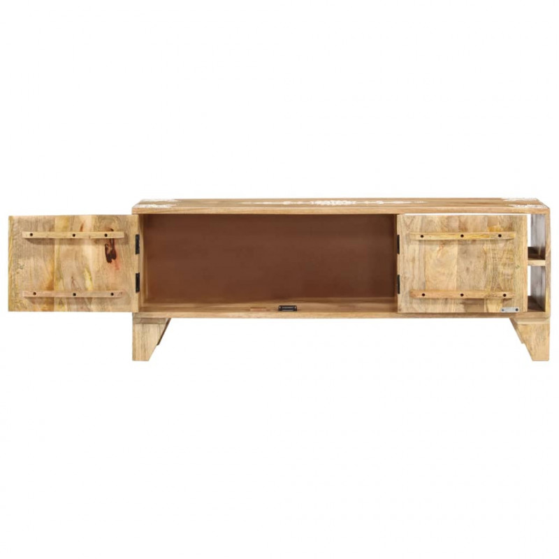 Szafka pod TV, 110x30x40 cm, lite drewno mango