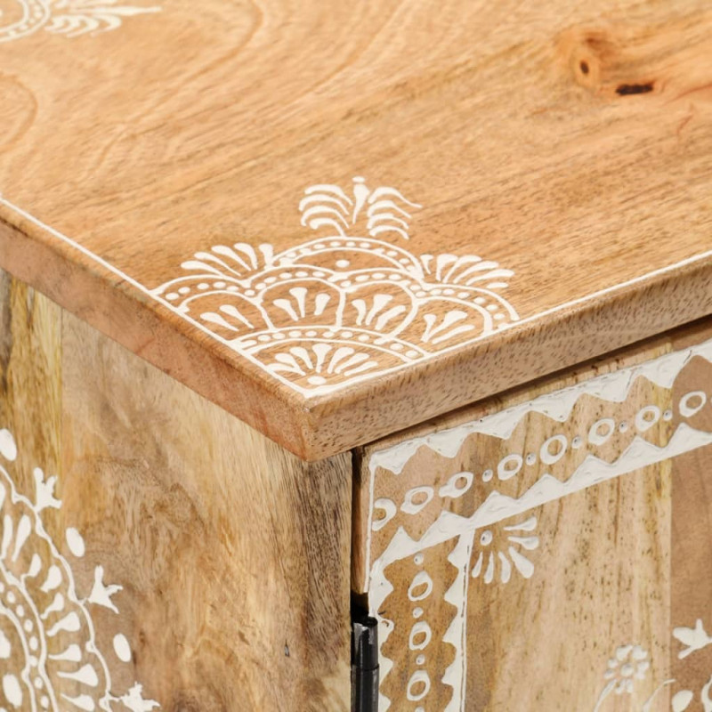 Szafka pod TV, 110x30x40 cm, lite drewno mango