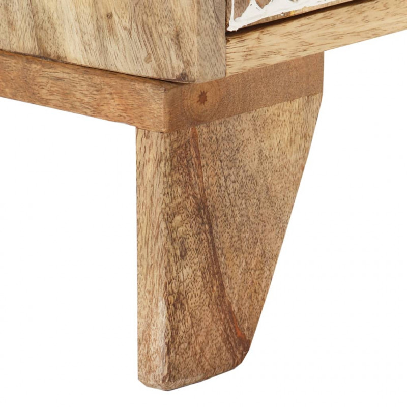 Szafka pod TV, 110x30x40 cm, lite drewno mango