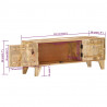 Szafka pod TV, 110x30x40 cm, lite drewno mango