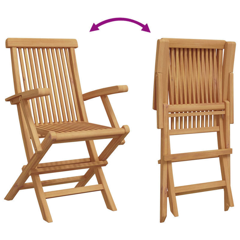 Zestaw do jadalni w ogrodzie 3 pcs Brązowy Lite Drewno Akacji