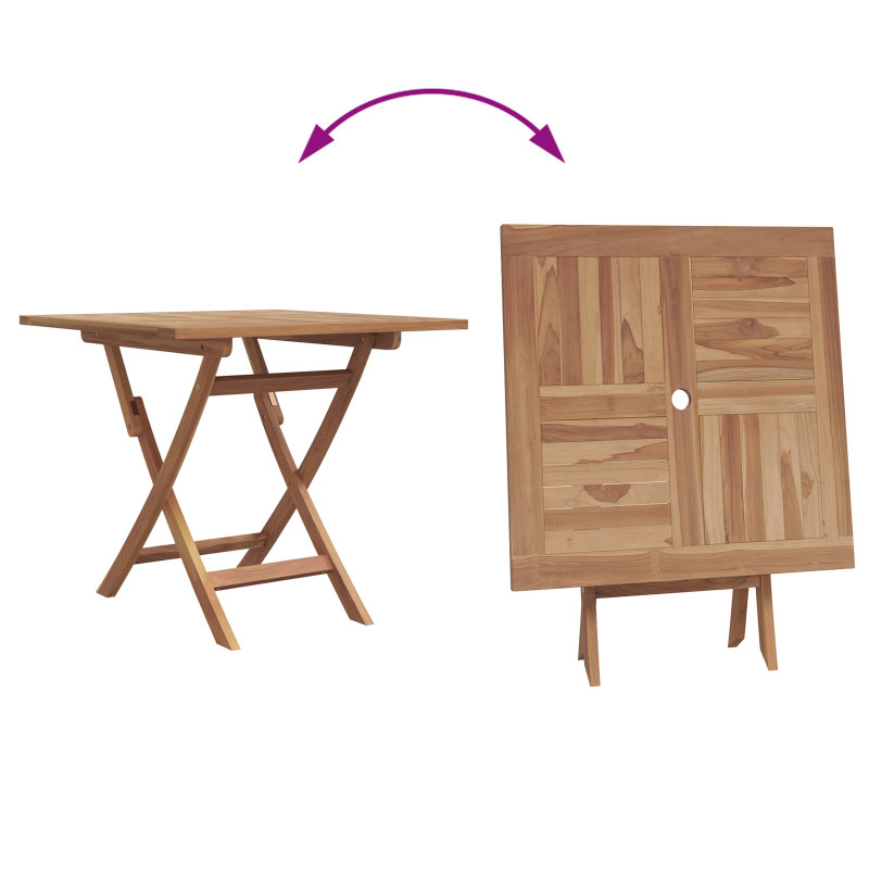 Zestaw do jadalni w ogrodzie 3 pcs Brązowy Lite Drewno Akacji