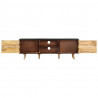 Szafka pod TV, 140x30x46 cm, surowe drewno mango i akacjowe