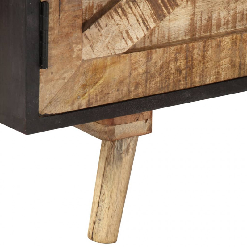 Szafka pod TV, 140x30x46 cm, surowe drewno mango i akacjowe