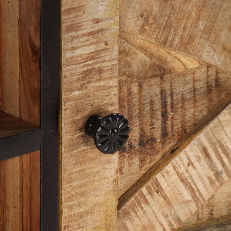 Szafka pod TV, 140x30x46 cm, surowe drewno mango i akacjowe