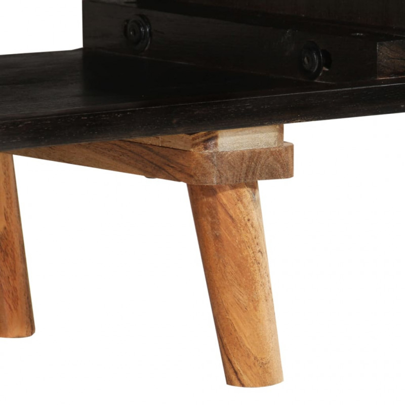 Szafka pod TV, 140x30x45 cm, surowe drewno mango i akacjowe