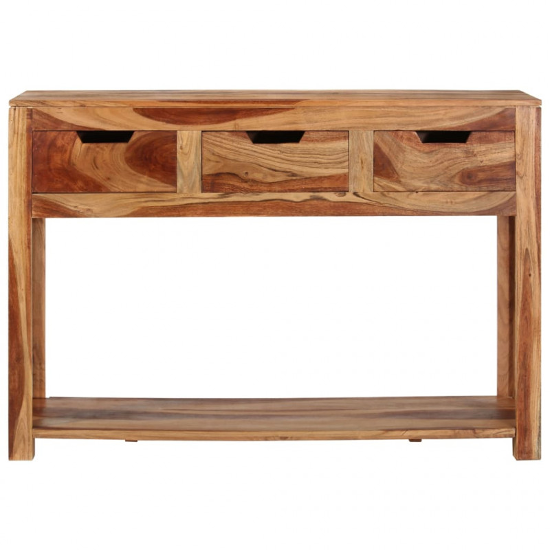 Stolik konsolowy, 110x35x75 cm, lite drewno akacjowe