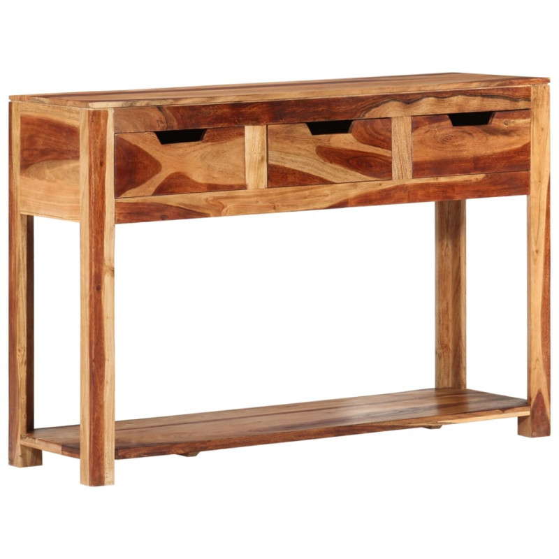 Stolik konsolowy, 110x35x75 cm, lite drewno akacjowe