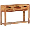 Stolik konsolowy, 110x35x75 cm, lite drewno akacjowe