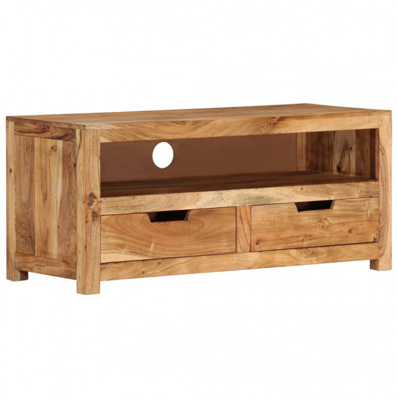 Szafka pod TV, 88x35x40 cm, lite drewno akacjowe
