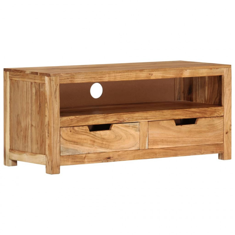 Szafka pod TV, 88x35x40 cm, lite drewno akacjowe