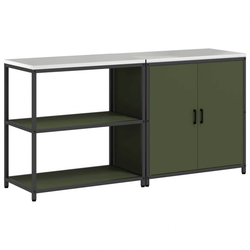 Zestaw do przechowywania w kuchni 2 pcs Zielony oliwkowy