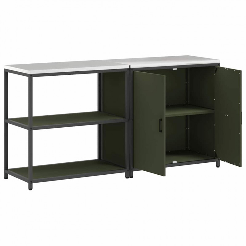 Zestaw do przechowywania w kuchni 2 pcs Zielony oliwkowy