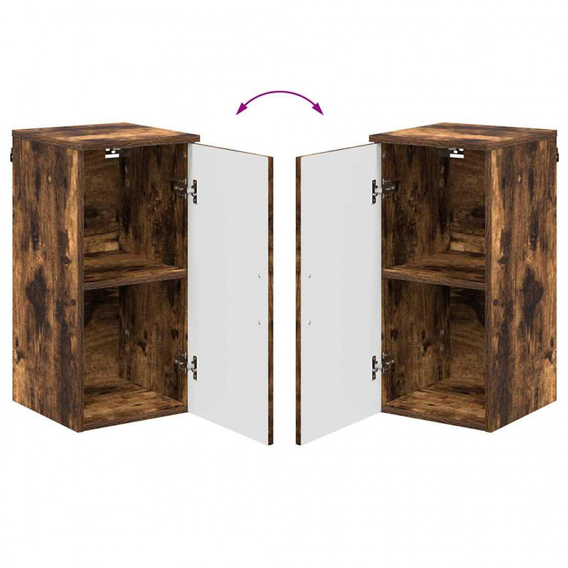 Zestaw mebli łazienkowych z szufladą z półką 5 pcs Dąb wędzony