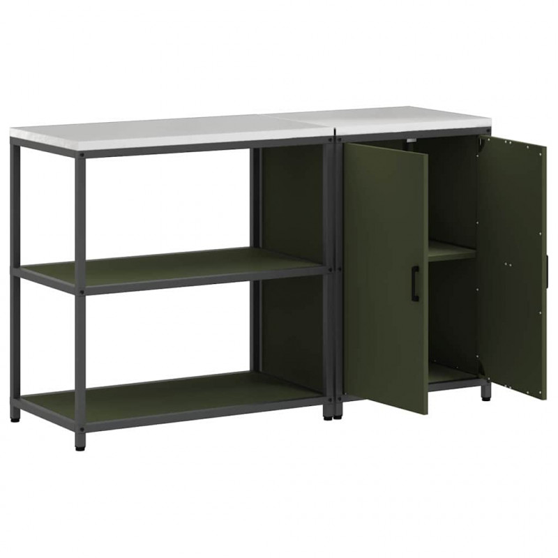 Zestaw do przechowywania w kuchni 2 pcs Zielony oliwkowy