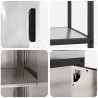 Zestaw do przechowywania w kuchni 2 pcs Srebrny Stal nierdzewna