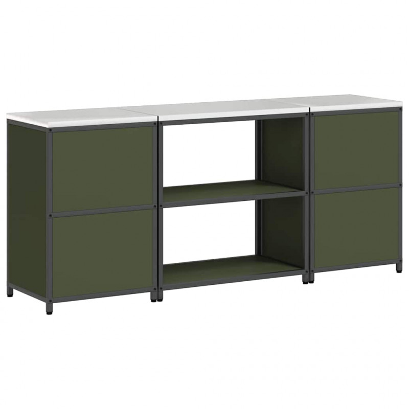 Zestaw do przechowywania w kuchni 3 pcs Zielony oliwkowy