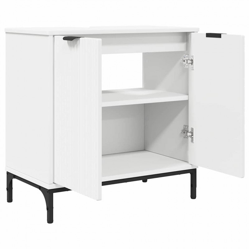 Zestaw mebli łazienkowych z szufladą z półką 2 pcs Biały