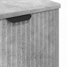 Zestaw mebli łazienkowych z szufladą 3 pcs Betonowy szary