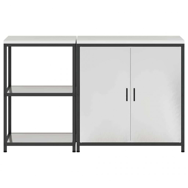 Zestaw do przechowywania w kuchni 2 pcs Srebrny Stal nierdzewna
