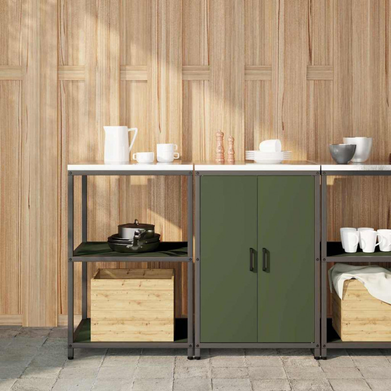 Zestaw do przechowywania w kuchni 2 pcs Zielony oliwkowy