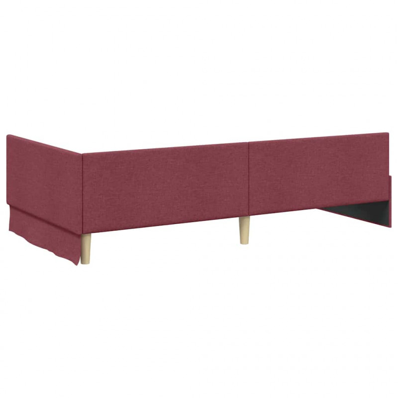 Rama Łóżka Narożnego z Materacem Inny 2 pcs Szary tkanina