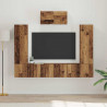 Zestaw szafek RTV 7 pcs Stare drewno Materiał drewnopochodny