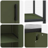 Zestaw do przechowywania w kuchni 3 pcs Zielony oliwkowy