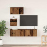 Zestaw szafek RTV 4 pcs Stare drewno Materiał drewnopochodny