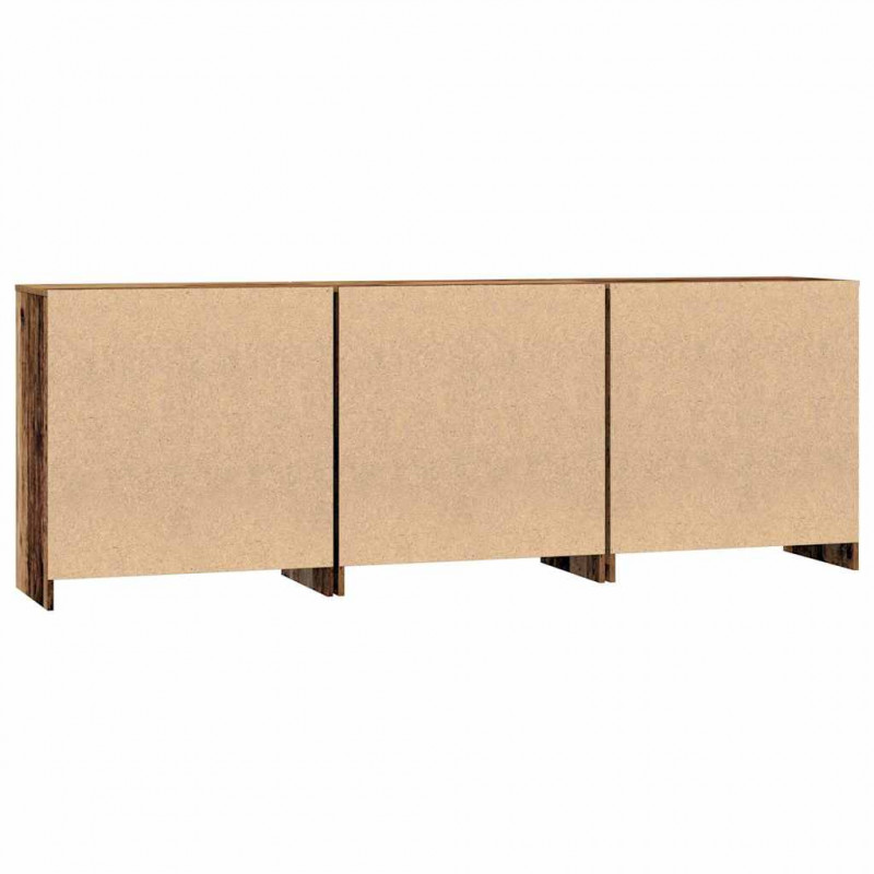 Bufet z szufladą 3 pcs Stare drewno 70 x 41 x 75 cm