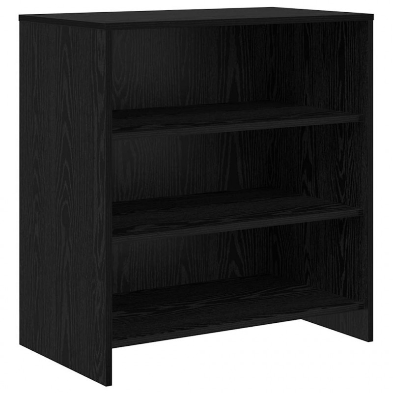 Bufet 3 pcs Czarny Dąb 70 x 41 x 75 cm Materiał drewnopochodny