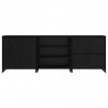 Bufet 3 pcs Czarny Dąb 70 x 41 x 75 cm Materiał drewnopochodny