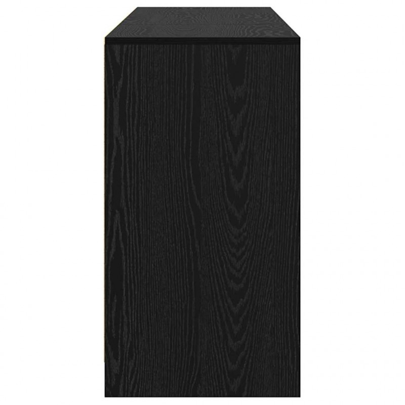 Bufet 3 pcs Czarny Dąb 70 x 41 x 75 cm Materiał drewnopochodny