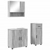 Zestaw mebli łazienkowych z szufladą 3 pcs Szary Sonoma