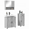 Zestaw mebli łazienkowych z szufladą 3 pcs Szary Sonoma