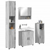 Zestaw mebli łazienkowych z przechowywaniem 4 pcs Szary Sonoma